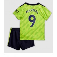 Manchester United Anthony Martial #9 Tredje sæt Børn 2022-23 Kortærmet (+ Korte bukser)